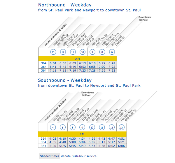 route-364-schedule
